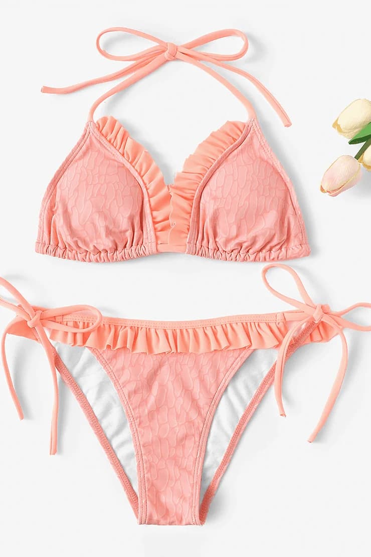 LIEBIAN Fashion gathering swimwear 2672