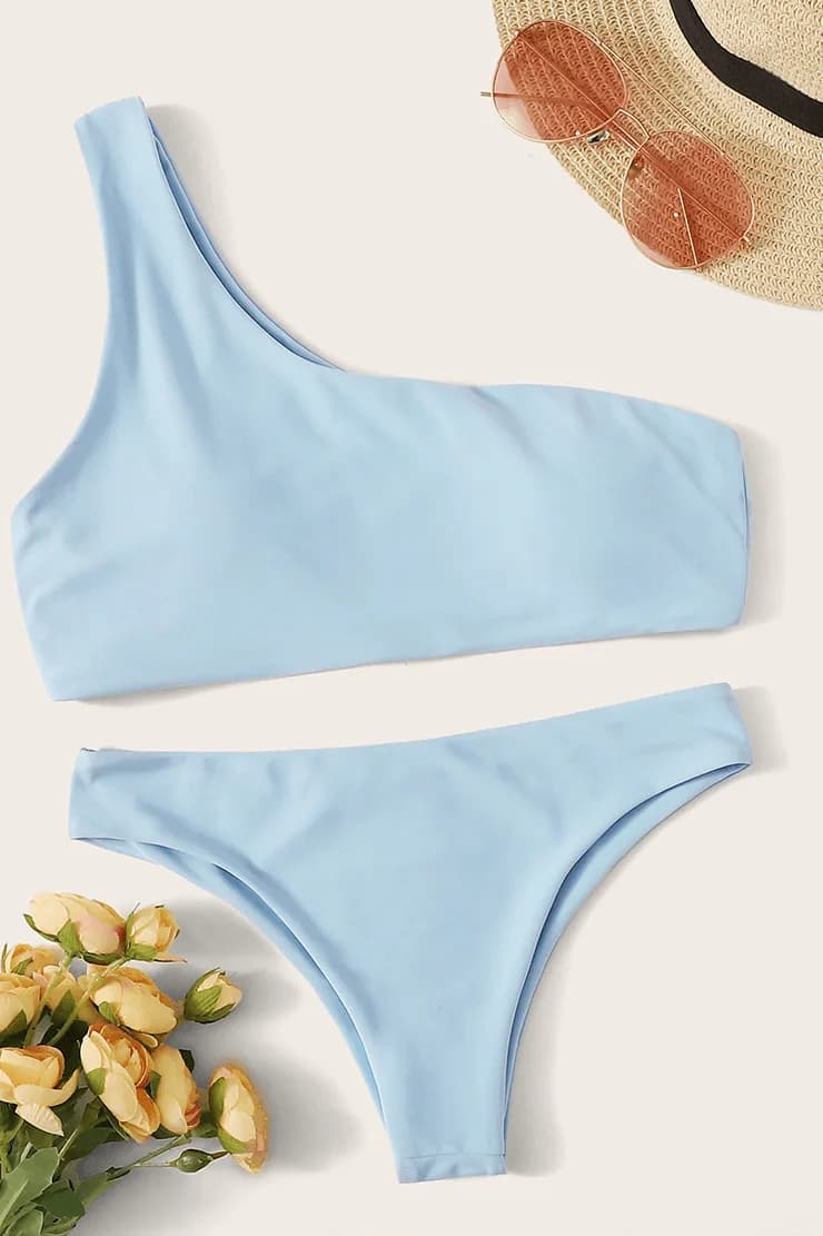 LIEBIAN Sexy slope-shouldered swimwear 2605