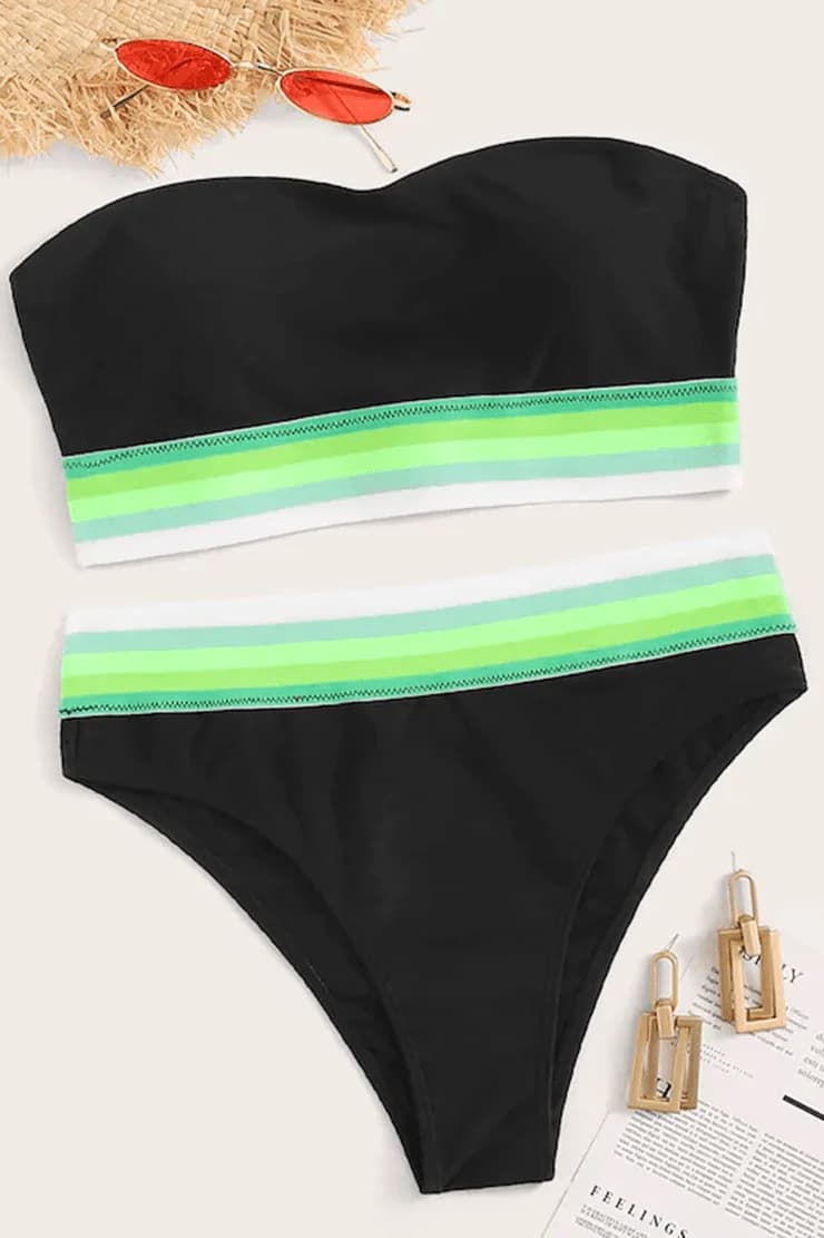 LIEBIAN Fashion elastic tape swimwear