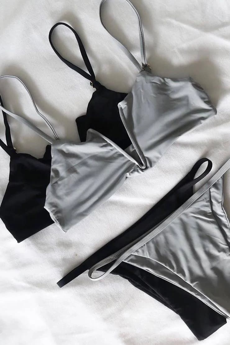 LIEBIAN Fashionable V-neck swimwear
