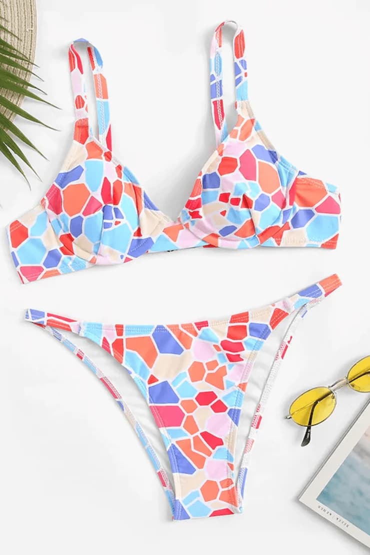 LIEBIAN Fashion print swimwear 2719