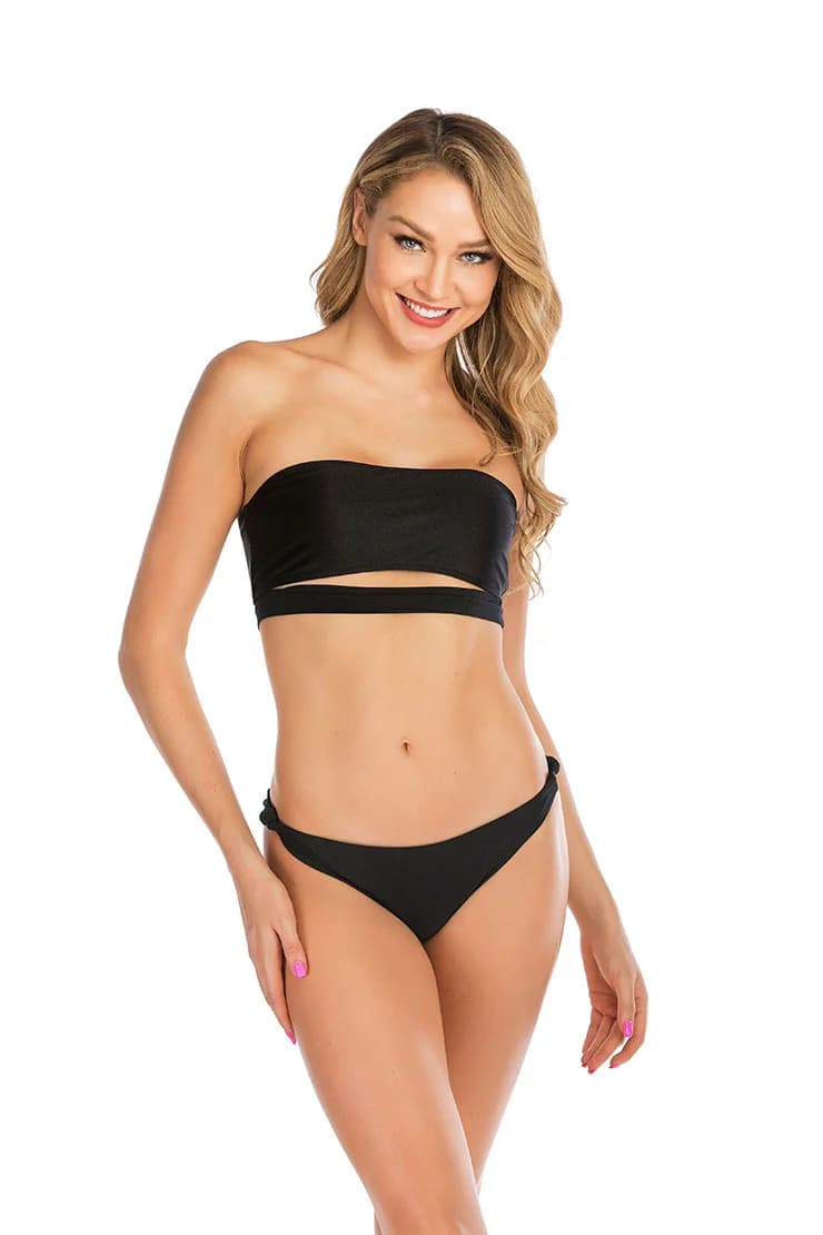 LIEBIAN Bandeau Bikini Swimwear Beachwear