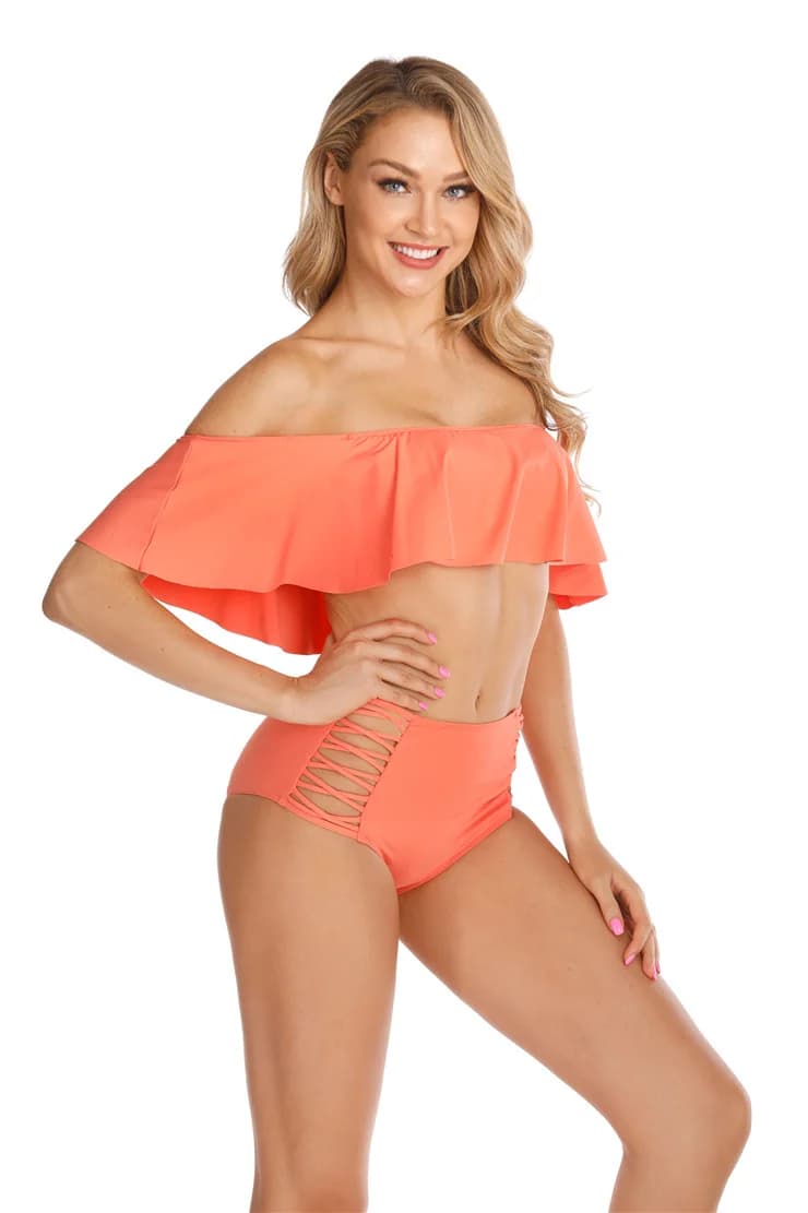 LIEBIAN Bandeau Bikini Swimwear Beachwear